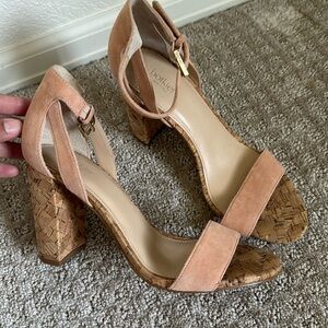 Botkier Pastel suede and cork heels 7.5